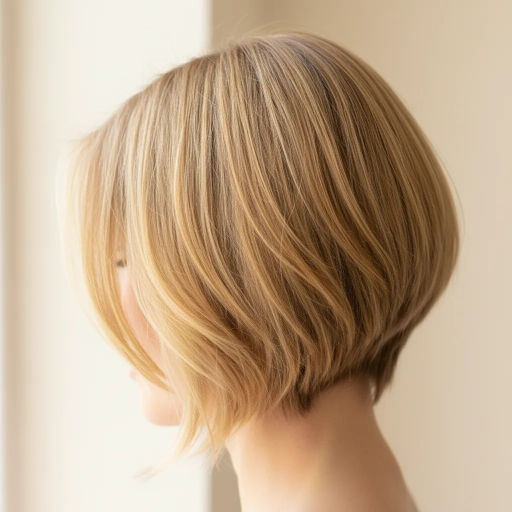 Golden blonde hair with warm honey highlights