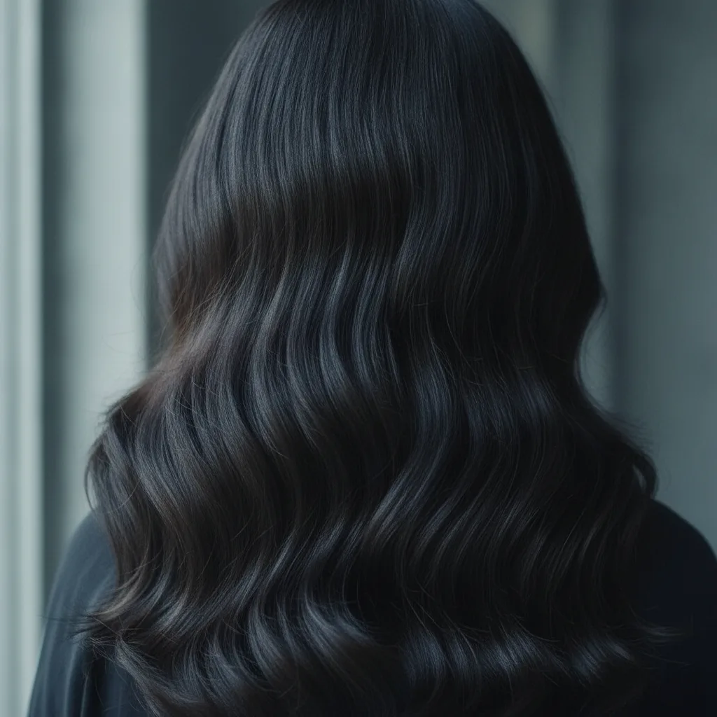 Dark cool-toned hair without golden undertones